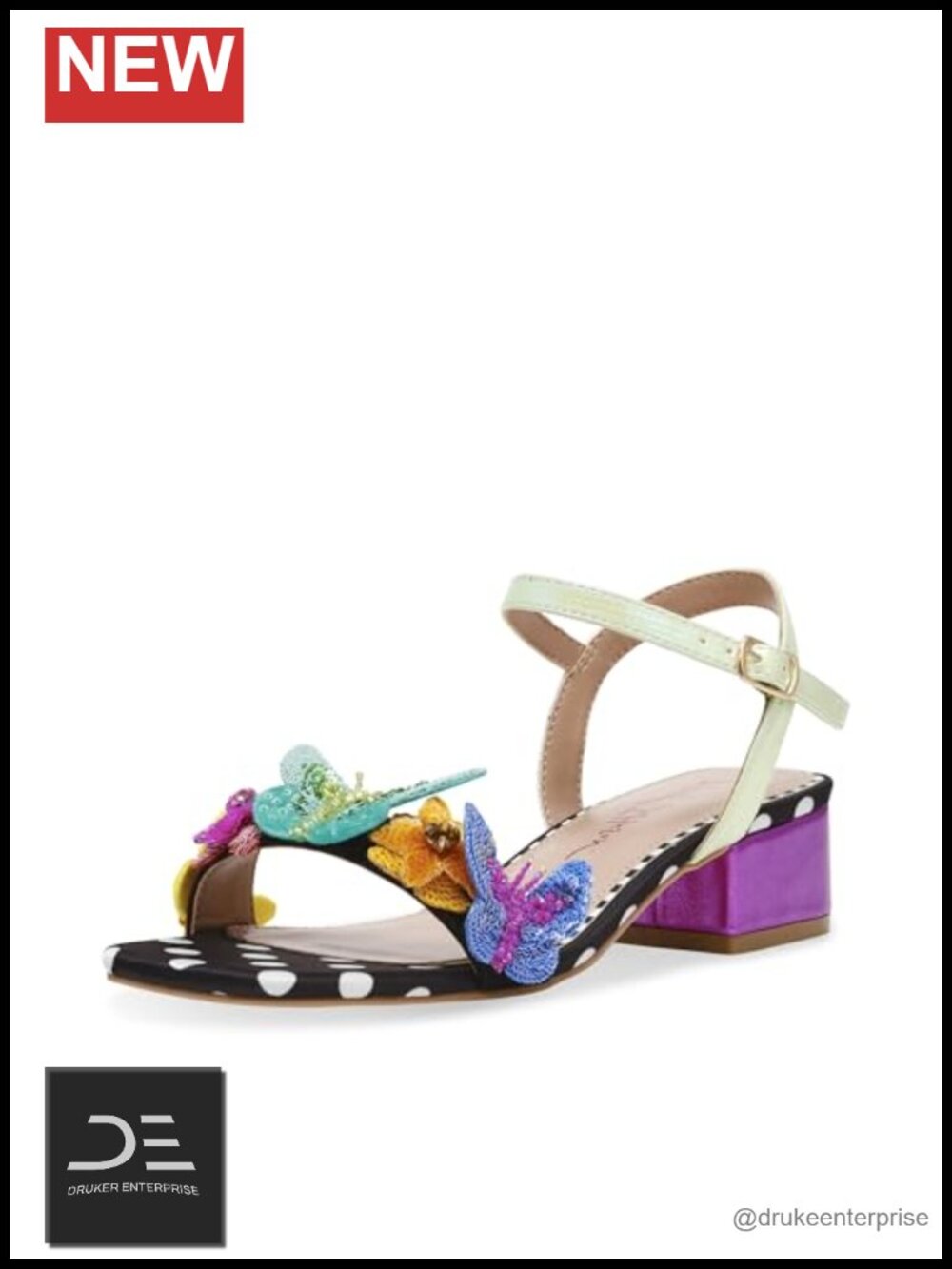 Gladiator Block Heel Sandals Women's Ankle Strap Buckle Heels